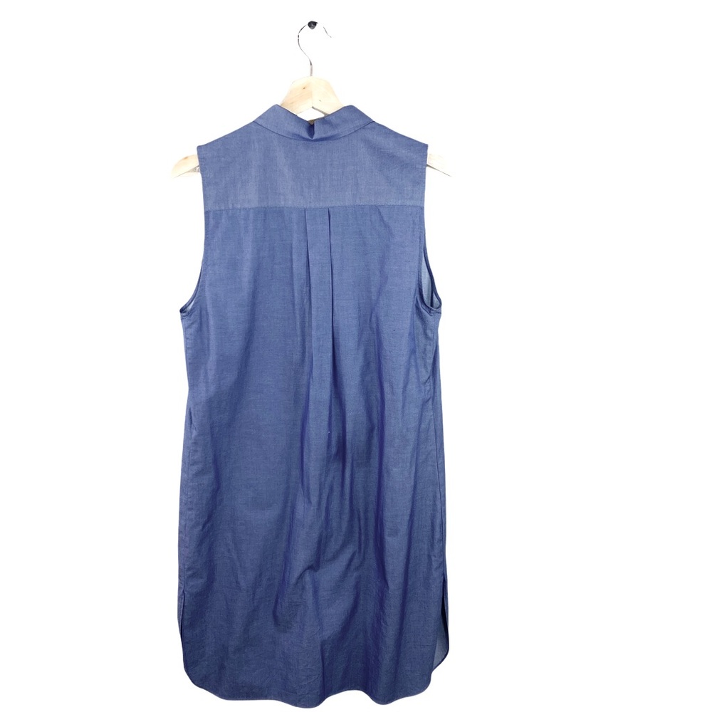 Jenni Kayne Popover Shirt Dress Sleeveless Blue Size Small - Picture 5 of 8